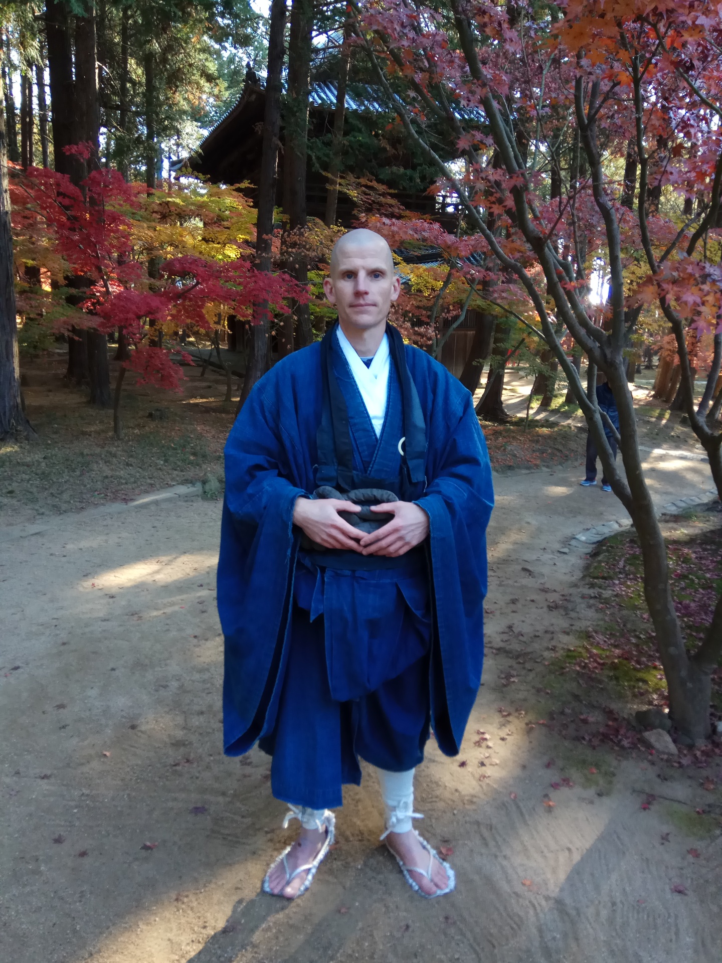 Ed Barton during his Zen training in Japan